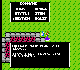 Dragon Warrior II 2 Sun Crest