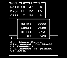 Dragon Warrior II 2 Thunder Staff