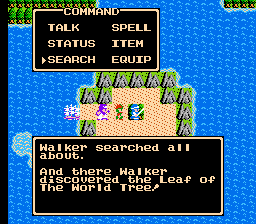 Dragon Warrior II 2 Leaf of World Tree