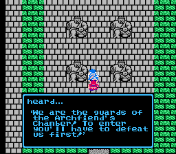 Dragon Warrior III Zoma Archfiend