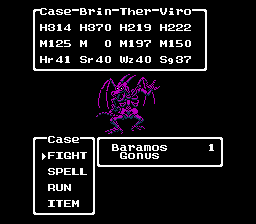 Dragon Warrior III Baramos Gonus