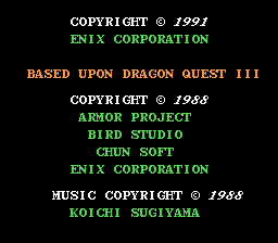 Dragon Warrior III Dragon Quest