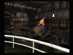 Final Fantasy VII Cloud Barret Flee